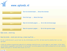 Tablet Screenshot of aplomb.nl
