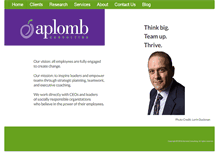 Tablet Screenshot of aplomb.com